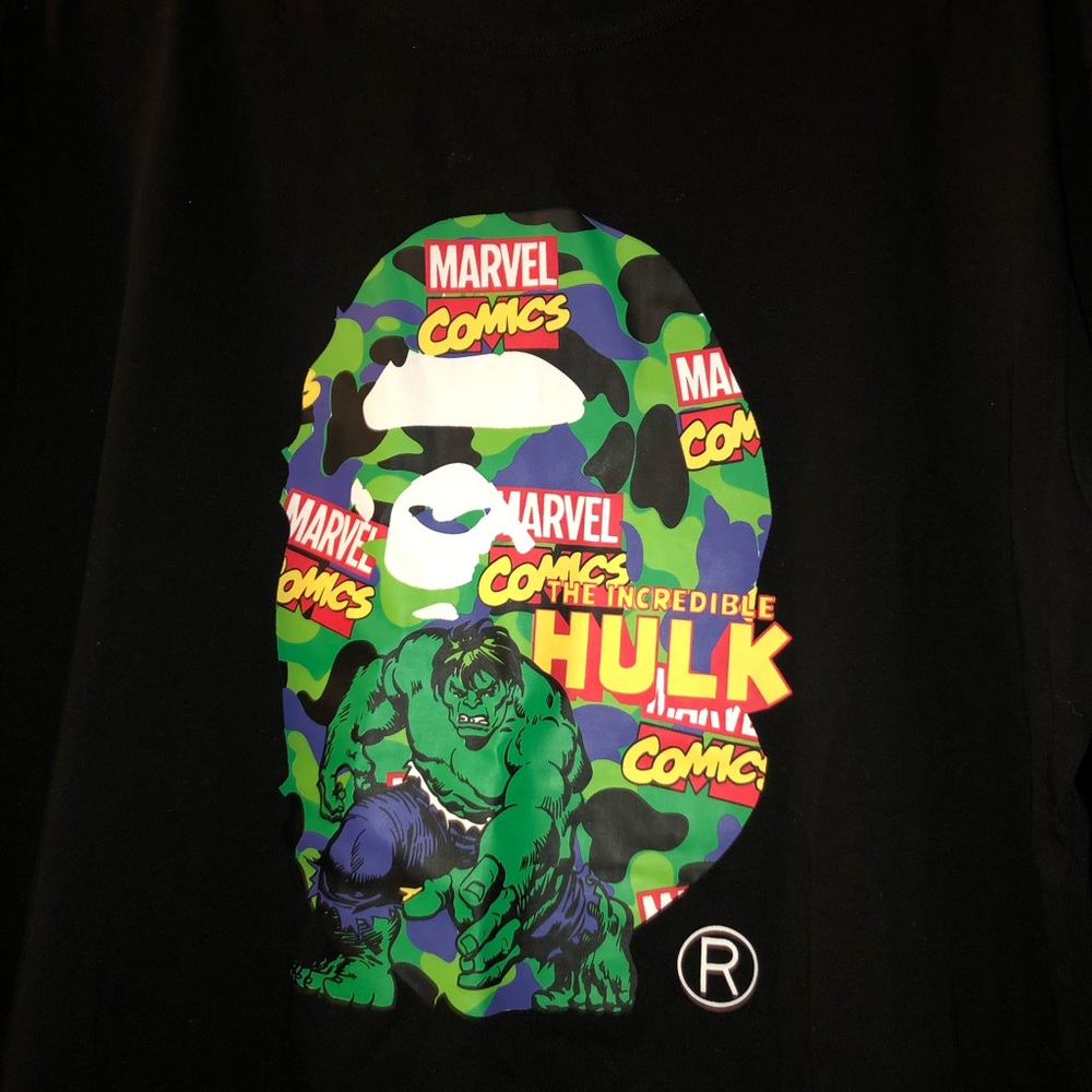 Bape X marvel hulk collab